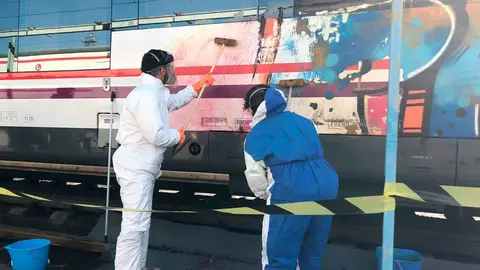 Limpieza de grafitis