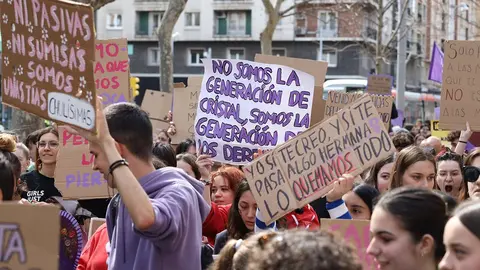 Manifestaci&oacute;n estudiantil 8-M