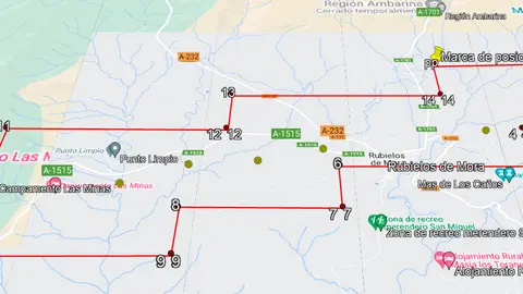 Imagen del &aacute;rea que resultar&iacute;a afectada por el proyecto de mina "Mud&eacute;jar"