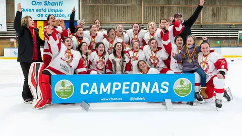 Las jacetanas se han impuesto al SH Majadahonda (4-5) tras una espectacular remontada | Foto: Hockey Majadahonda
