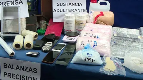 La Operaci&oacute;n Sans&oacute;n se sald&oacute; con la incautaci&oacute;n de 22 kilos de coca&iacute;na pura y 7 kilos de adulterante
