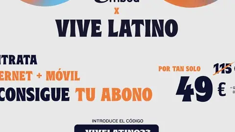 Embou lanza una oferta para disfrutar del Vive Latino