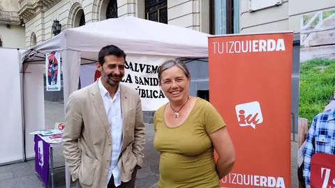 El candidato a la DGA, &Aacute;lvaro Sanz, y la n&uacute;mero dos, Marga Dey&aacute;, han lanzado la campa&ntilde;a este mi&eacute;rcoles