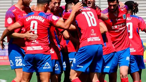 Celebraci&oacute;n del Tarazona por el playoff