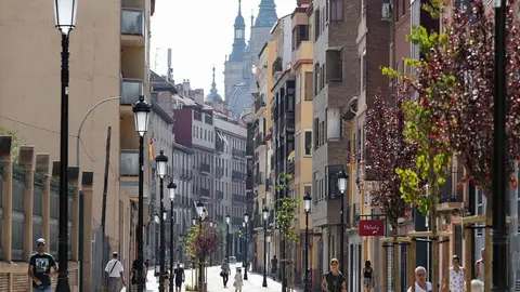 Imagen de archivo del casco hist&oacute;rico de Zaragoza.