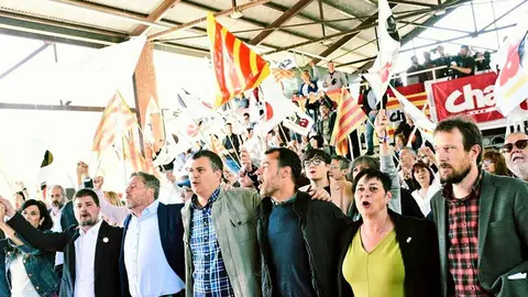 Imagen de un acto multitudinario de CHA