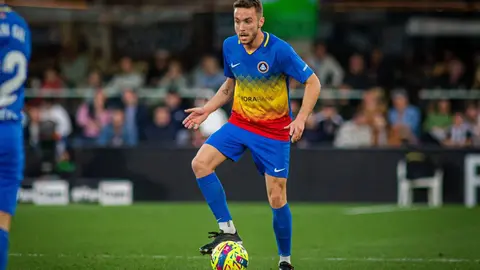 Aguado ha sido una de las sensaciones en el Andorra contando con hasta 3.000 minutos en los 31 partidos. Fotograf&iacute;a: F.C. Andorra.