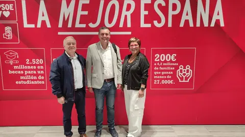 Gracia, Sab&eacute;s y Sancho en el Comit&eacute; Federal del PSOE