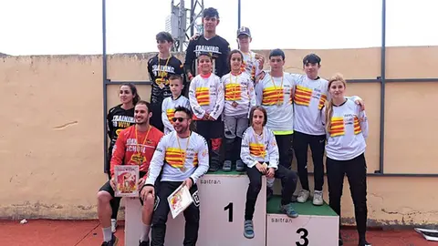 Los vencedores del Campeonato de Arag&oacute;n BMX 2023. Fotograf&iacute;a: Federaci&oacute;n Aragonesa de Ciclismo.