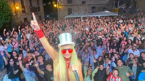 Leticia Sabater contin&uacute;a su tour por Arag&oacute;n en este pueblo de las Cinco Villas