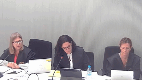 El hijo del asesinado ha declarado desde una sala contigua para no ver a los dos acusados