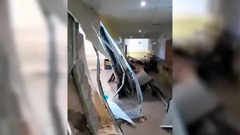 El colegio qued&oacute; devastado por la tormenta