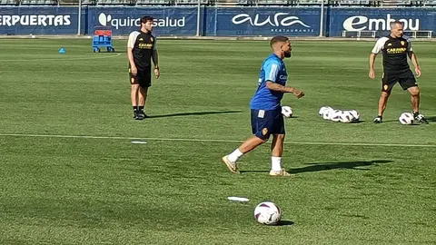 Carbonell entrenando en la Ciudad Deportiva