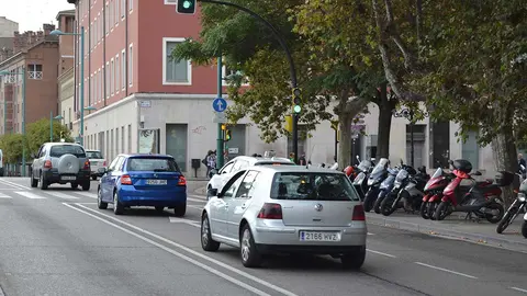 circulaci&oacute;n en el Paseo Echegaray de Zaragoza