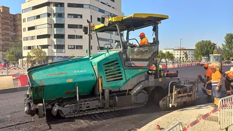 obras avenida Catalu&ntilde;a asfaltado Zaragoza