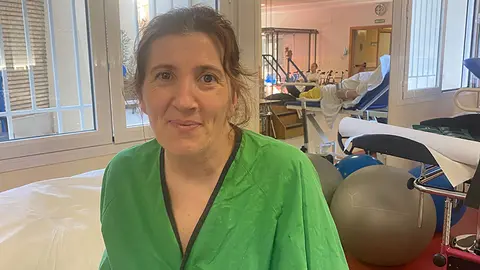 Yolanda, paciente del Hospital San Juan de Dios de Zaragoza