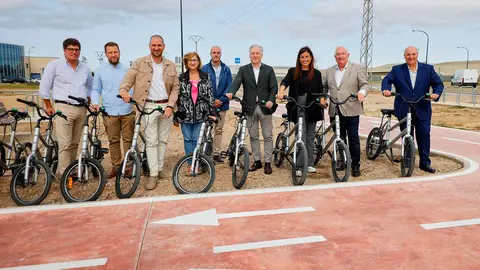 Carril bici en el Pol&iacute;gono Industrial Malpica
