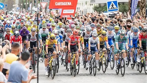 Vuelta de Espa&ntilde;a en Zaragoza 2023. Foto de archivo.