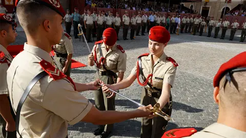 La princesa Leonor, en la entrega de sables | Foto de Casa Real