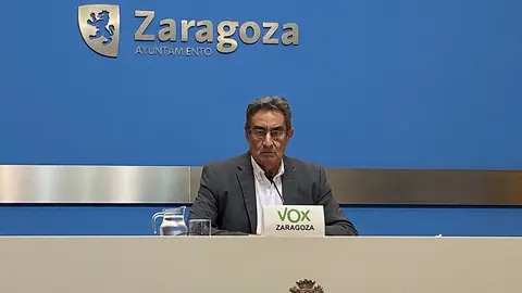 Julio Calvo es el portavoz de Vox en el Ayuntamiento de Zaragoza