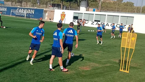 Andr&eacute;s Borge entrena con el Real Zaragoza