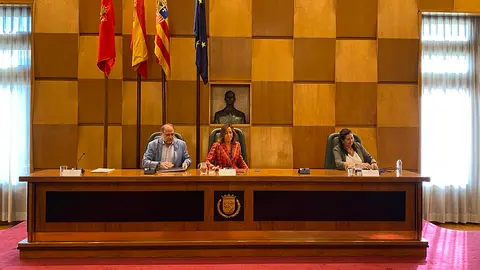 La alcaldesa de Zaragoza, Natalia Chueca, preside el Consejo de Ciudad