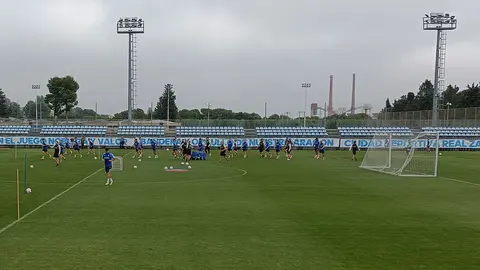 Entrenamiento del Real Zaragoza en la Ciudad Deportiva