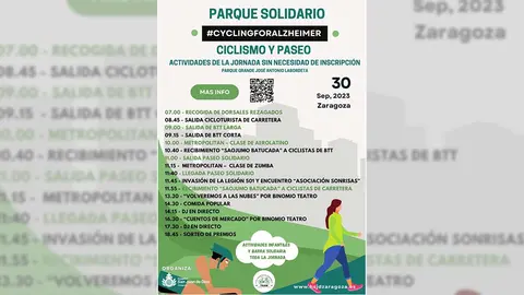Cartel del la  I Cicloturista del Hospital San Juan de Dios