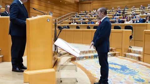La C&aacute;mara Alta ha sacado adelante una moci&oacute;n en contra de la amnist&iacute;a con los votos del PP y los senadores de Vox y UPN en el Grupo Mixto. Foto: PSOE Arag&oacute;n