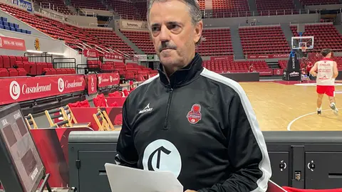 Porfirio analiza el encuentro ante el Barcelona.
