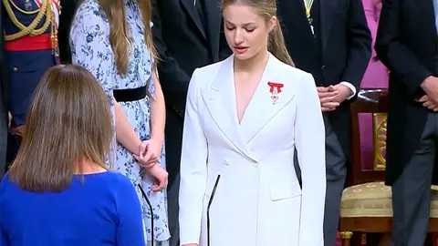 Leonor, durante su juramento