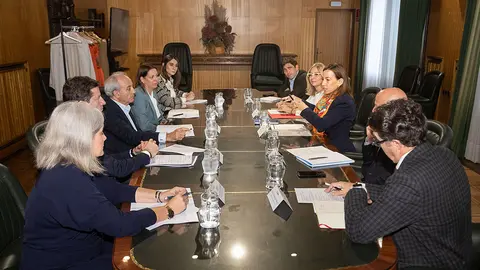 Reuni&oacute;n del Gobierno de Zaragoza con CEOE Arag&oacute;n en el Ayuntamiento