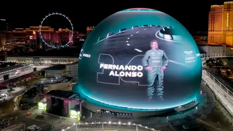Durante los d&iacute;as previos al Gran Premio, ya han podido verse detalles del espect&aacute;culo visual que se prepara en la Sphere