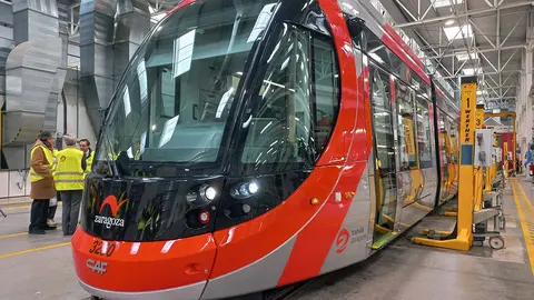 Tranv&iacute;a de Zaragoza nuevos CAF febrero