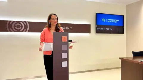 La portavoz de Hacienda de los populares ha salido al paso de las cr&iacute;ticas. Foto: PP Arag&oacute;n