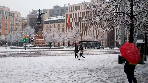 Nieve en Zaragoza
