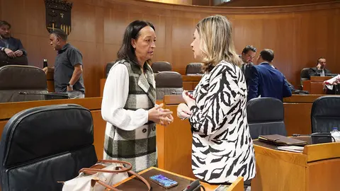 El lado popular de la coalici&oacute;n cierra filas en torno a la consejera Sus&iacute;n. Foto: Cortes de Arag&oacute;n