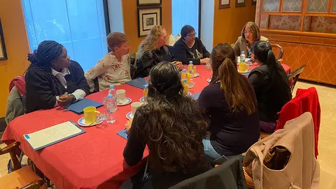 La Justicia de Arag&oacute;n recibe en su sede a mujeres de colectivos vulnerables.