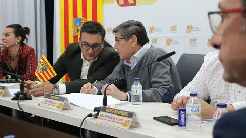 Arturo Aliaga durante una Ejecutiva previa a la moci&oacute;n de censura