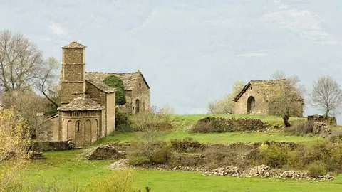 Sus&iacute;n, pueblo deshabitado en Huesca. Foto: Wikipedia