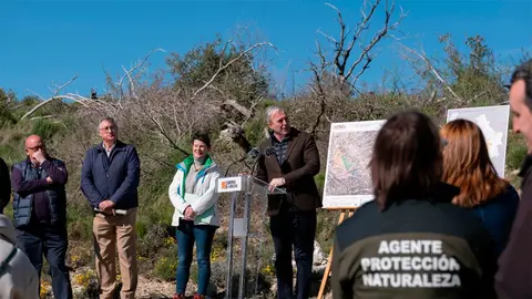 Jorge Azc&oacute;n presenta el plan forestal. Foto: Gobierno de Arag&oacute;n