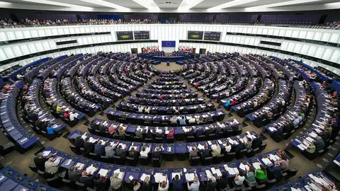 Vista del hemiciclo en Bruselas. Foto: Parlamento Europeo