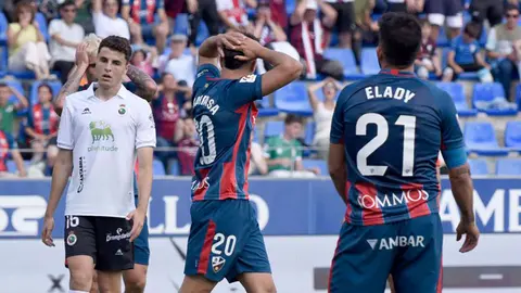 Al Huesca le vale con la victoria para asegurarse la permanencia. Foto: LaLiga Hypermotion.