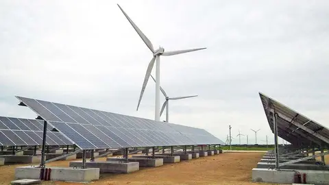 Imagen de archivo. Plantas de generaci&oacute;n renovable