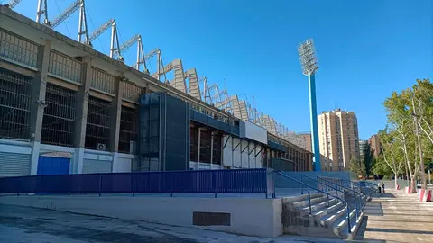 Ya se ha retirado la protecci&oacute;n de La Romareda un d&iacute;a antes del partido del Real Zaragoza