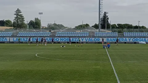 El Real Zaragoza ha vuelto a entrenar este mi&eacute;rcoles en la Ciudad Deportiva