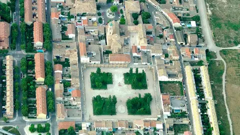 Vista a&eacute;rea del parque Huerto Fris&oacute;n de La Cartuja.