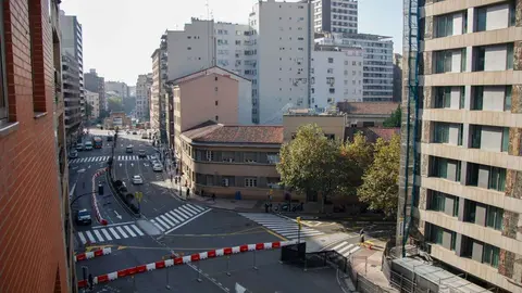 obras avenida cesar augusto bus paradas suprimidas