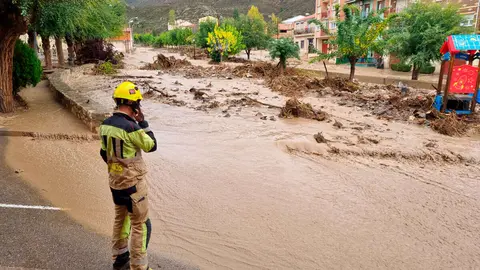 Da&ntilde;os provocados en la localidad de Montalb&aacute;n por la DANA. Foto: DPT
