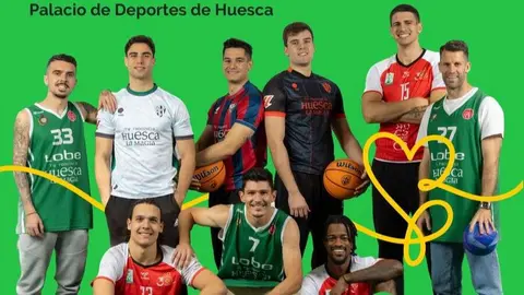 El deporte de Huesca se une en la lucha contra el c&aacute;ncer. Foto: S.D. Huesca.